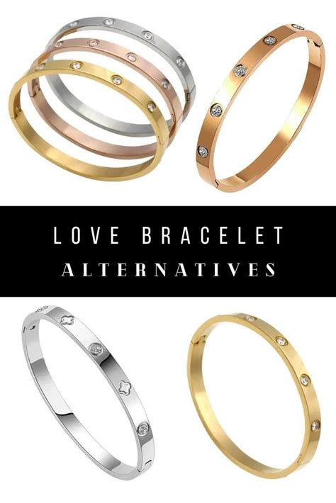 love bracelet alternative|cartier love bracelet look alike.